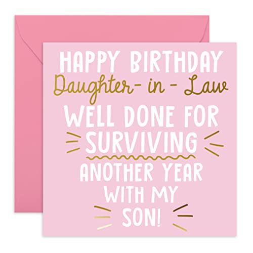 Consigue ahora Central 23 Divertida tarjeta cumpleaños para mujer - Happy Birthday Daughter in Law - Tarjeta cumpleaños nuera - Navidad Tarjeta felicitación descarada Top Precio 2025 | regaloscumple.com