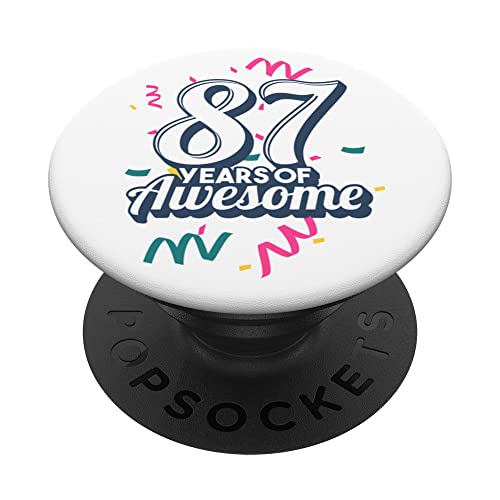 Consigue ahora 87 cumpleaños 87 Ideas para regalar años impresionante cumpleaños 87 años PopSockets PopGrip Intercambiable Rebajas 2025 | regaloscumple.com