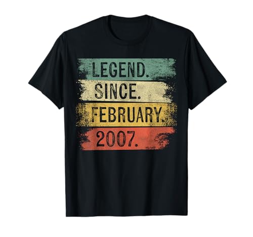 Consigue ahora Regalos 16 años leyenda BlackFriday desde febrero 2007 16 cumpleaños Camiseta Rebajas 2024 | regaloscumple.com