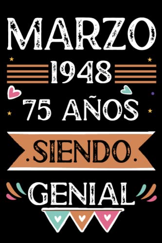 Comprar CUADERNO Marzo 1948 75 Años Siendo Genial: Libro visitas cuaderno 110 páginas Regalos felicitaciones idea regalo regalo Para la esposa novia mujer La madre Rebajas 2024 | regaloscumple.com