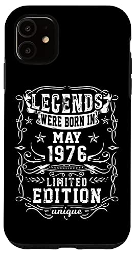 Comprar Carcasa para iPhone 11 Cumpleaños Mayo 1976 Edición Limitada Regalo Legend May Cumpleaños Ofertas 2025 | regaloscumple.com