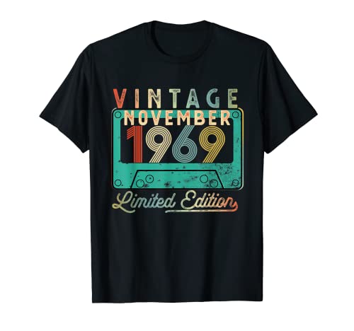 Consigue ahora Camiseta cumpleaños 1969 BlackFriday Legend noviembre 1969 años 52 Camiseta Top Precio 2025 | regaloscumple.com