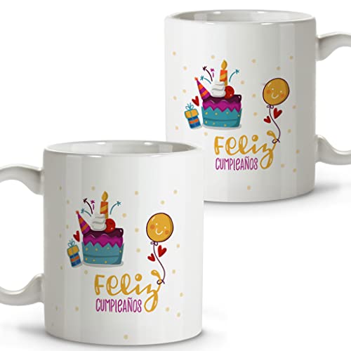 Comprar LolaPix Regalo Amiga Cumpleaños. Tazas Originales para Regalar. Regalos Divertidos. Taza Cerámica. Cumpleaños 330 ml. Cumple Tarta Ofertas 2023 | regaloscumple.com