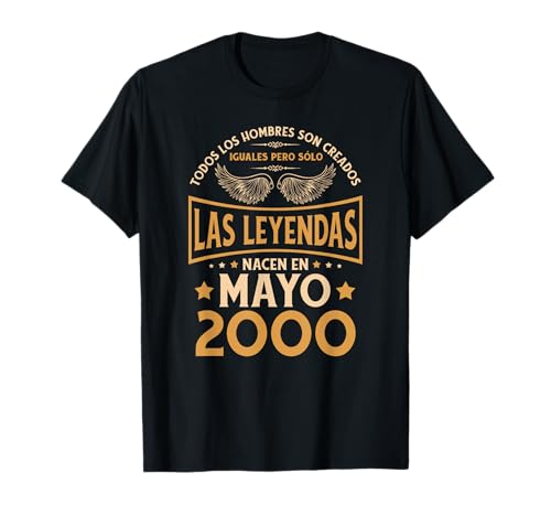 Comprar Cumpleaños Hombre Regalos Las Leyendas Mayo 2000 Camiseta Top Catálogo Precio 2025 | regaloscumple.com