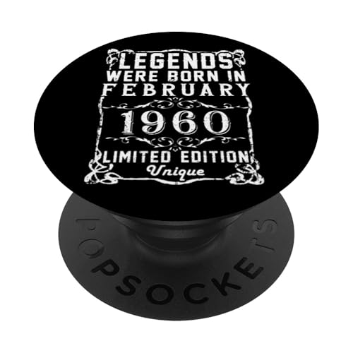 Consigue ahora Cumpleaños Febrero 1960 Edición Limitada Regalo February PopSockets Promoción PopGrip Intercambiable Rebajas 2024 | regaloscumple.com