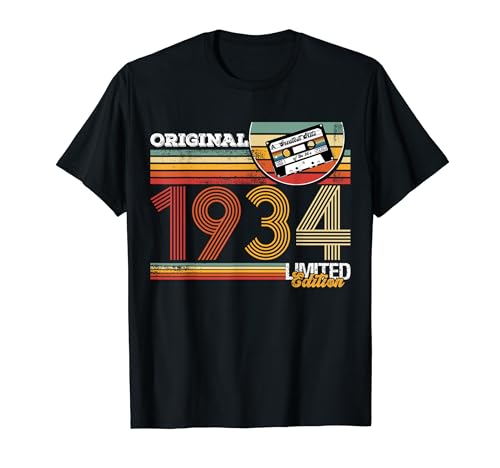 Comprar Ideas para regalar Fiesta cumpleaños fiesta cumpleaños cumpleaños 1934 Camiseta Ofertas 2025 | regaloscumple.com