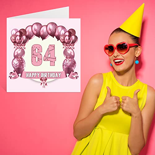 Mejores precios Tarjetas 64 globos tarjeta cumpleaños mamá, niñera, tía, 145 x mm, felicitación