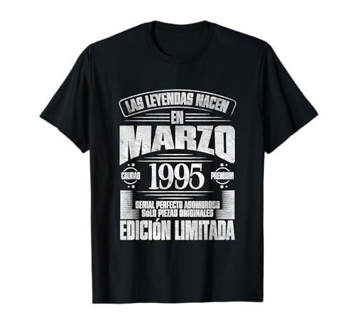 Comprar Las Leyendas nacen en Marzo 1995 - 29 Años Navidad Cumpleaños Camiseta Ofertas 2025 | regaloscumple.com
