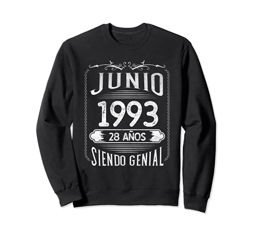Consigue ahora Nacido En Junio 1993 - 28 años Regalo Ideas para regalar Cumpleaños Hombre Sudadera Rebajas 2025 | regaloscumple.com