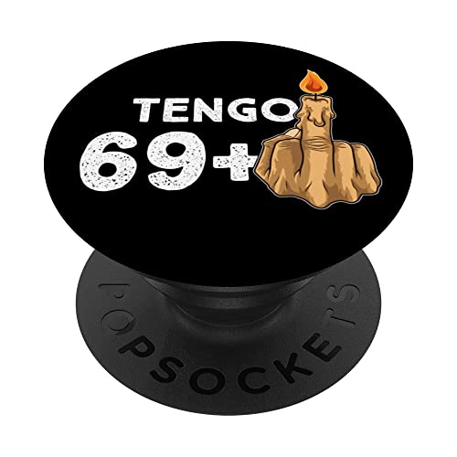 Comprar 69+1 Dedo Promoción Medio Vela De Cumpleaños Para El 70º Cumpleaños PopSockets PopGrip Intercambiable Rebajas 2025 | regaloscumple.com