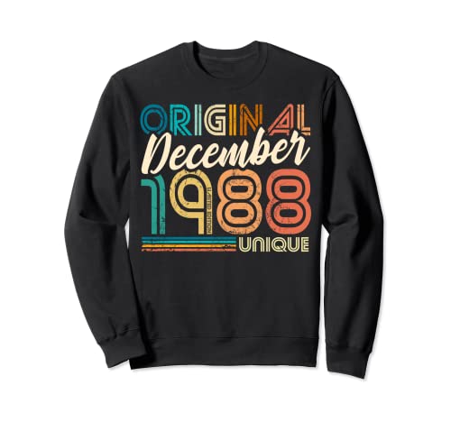 Comprar Diciembre Promoción 1988 cumpleaños la vendimia Sudadera Ofertas 2025 | regaloscumple.com