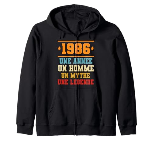 Comprar Idee Anniversaire Cadeau Design Drole Homme BlackFriday 1986 Sudadera con Capucha Ofertas 2024 | regaloscumple.com