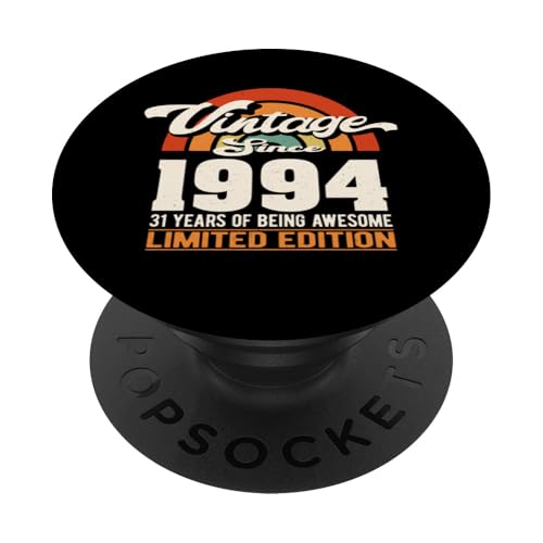 Comprar Retro Sunset 31 Years Of Regalos Awesome Born 1994 - 31 cumpleaños PopSockets PopGrip Adhesivo Top Precio 2025 | regaloscumple.com