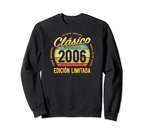 Comprar Clásico Nacido En 2006 Edición Limitada Navidad 18 Cumpleaños Sudadera Top Precio 2025 | regaloscumple.com