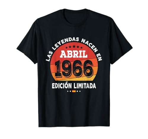 Consigue ahora 56 años Cumpleaños Las Leyendas nacen en Abril BlackFriday 1966 Camiseta Ofertas 2024 | regaloscumple.com