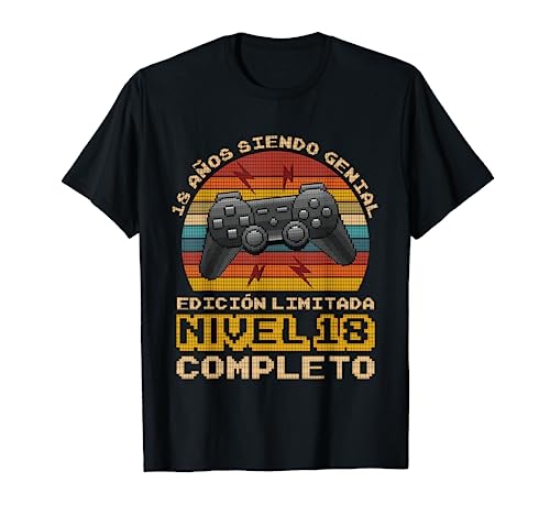 Comprar Regalo Cumpleaños 18 Años Gamer Navidad Nivel 18 Completo Camiseta Top Precio 2023 | regaloscumple.com