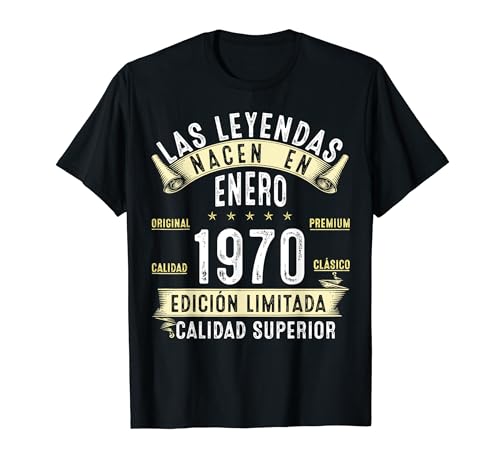 Oferta 54 Cumpleaños Leyendas en De Camiseta