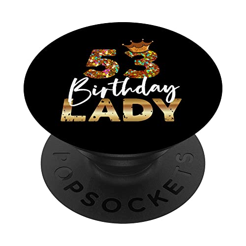 Comprar 53 cumpleaños dama regalo para su 53 BlackFriday cumpleaños mujer PopSockets PopGrip Intercambiable Top Precio 2025 | regaloscumple.com
