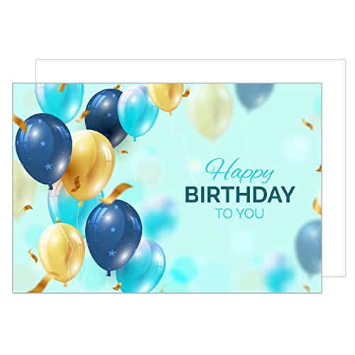 Consigue ahora Edition Seidel Tarjeta felicitación cumpleaños premium con sobre. Tarjeta Regalos felicitación Billet Happy Birthday para mujer hombre adolescentes oro azul globos (G3448 SW023) Ofertas 2024 | regaloscumple.com