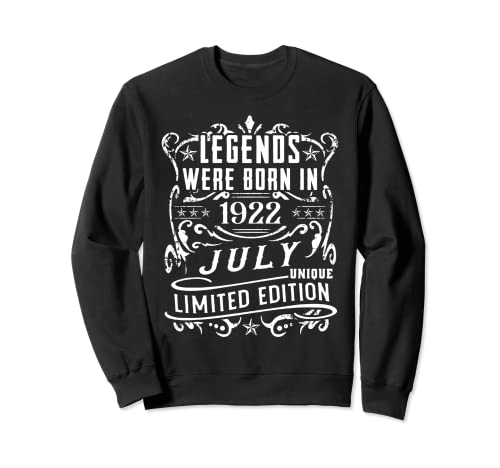 Consigue ahora Cumpleaños Julio Promoción 1922 Edición Limitada Regalo Legend July Sudadera Top Precio 2024 | regaloscumple.com