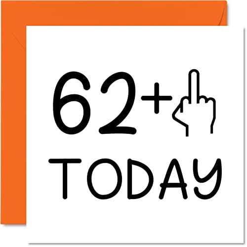 Consigue ahora Tarjeta cumpleaños número 63 divertida para mujeres novedosa con el dedo medio tarjetas cumpleaños groseras para hombres Ideas para regalar tarjetas felicitación cumpleaños 145 mm x 145 mm tarjetas Top Precio 2025 | regaloscumple.com