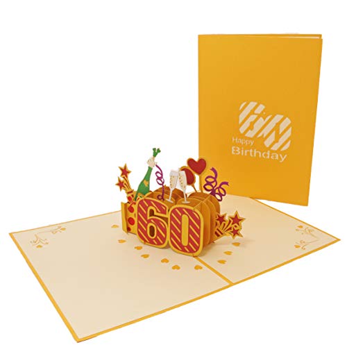 Ofertas de última hora Favour Pop Up® - Tarjeta de felicitación 3D para 60