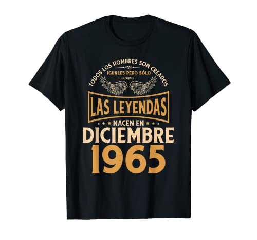 Consigue ahora Navidad Cumpleaños Hombre Regalos Las Leyendas Diciembre 1965 Camiseta Ofertas 2024 | regaloscumple.com