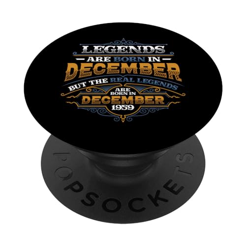 Comprar Las leyendas nacen en diciembre BlackFriday 1959 para hombre 64 cumpleaños PopSockets PopGrip Intercambiable Rebajas 2024 | regaloscumple.com
