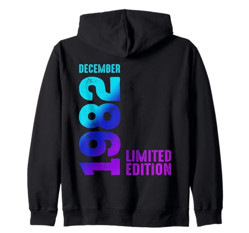 Consigue ahora Edición Limitada Diciembre Navidad 1982 Cumpleaños 1982 Sudadera con Capucha Top Precio 2025 | regaloscumple.com