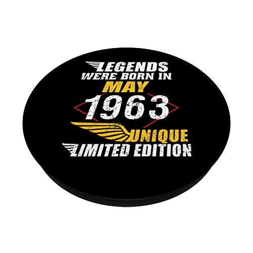 Ofertas de última hora Cumpleaños Mayo 1963 Edición Limitada Regalo Legend May PopSockets PopGrip