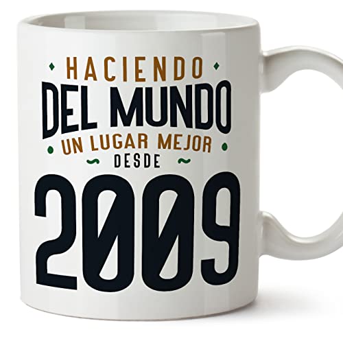 Comprar MUGFFINS Tazas 2009 Cumpleaños - En Español - Haciendo del Mundo un Lugar Mejor - 11 oz / BlackFriday 330 ml - Regalo original y divertido Rebajas 2023 | regaloscumple.com