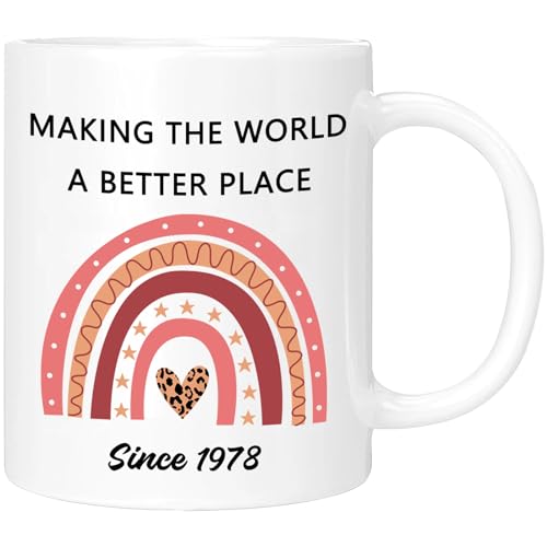Consigue ahora ERYUWOZA Regalos Navidad cumpleaños 46 para mujeres y hombres regalos cumpleaños 1978 taza café regalos cumpleaños 46 años decoraciones ideas regalo 46 cumpleaños tazas Ofertas 2024 | regaloscumple.com