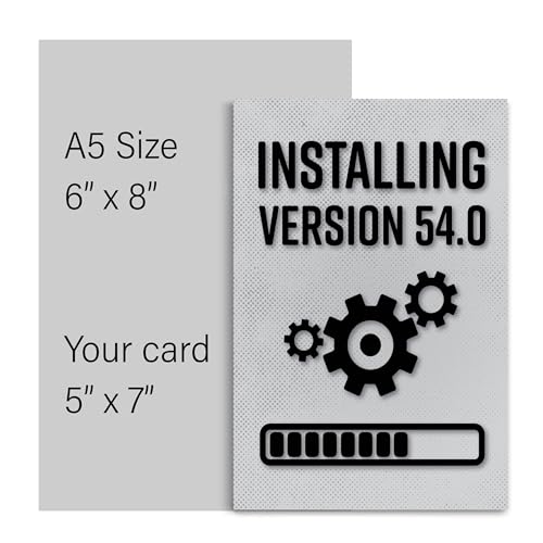 Oferta Flash Divertida tarjeta de cumpleaños 54 para jugadores, versión instalación 54.0, años hombre, geek, feliz 54, él o