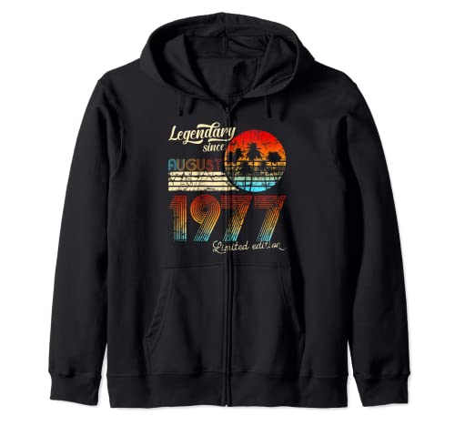 Consigue ahora Cumpleaños Legendario Desde Agosto De 1976 Regalo Regalos Sudadera con Capucha Top Precio 2024 | regaloscumple.com