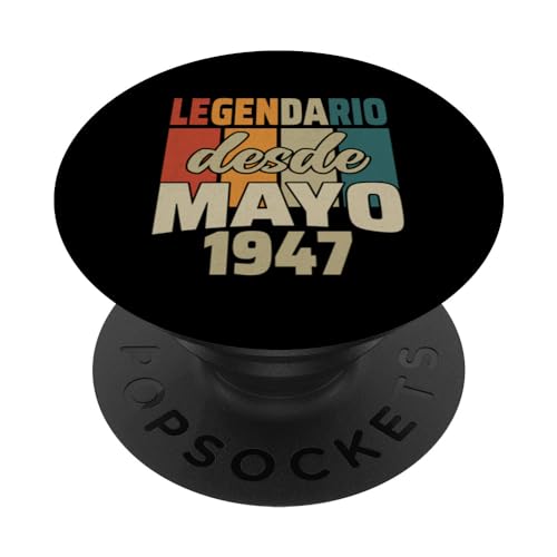 Consigue ahora Legendario Desde Catálogo Mayo 1947 - Cumpleaños 77 Años PopSockets PopGrip Intercambiable Top Precio 2024 | regaloscumple.com