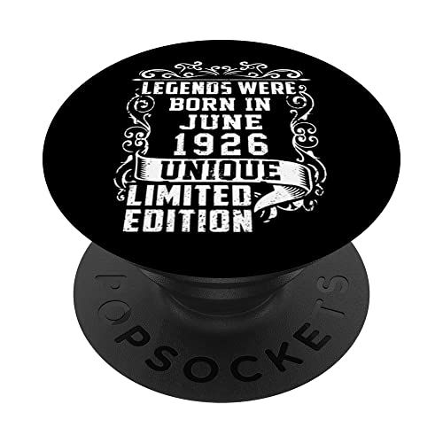Consigue ahora Cumpleaños Cumpleaños Junio 1926 Edición Limitada Regalo Legend June PopSockets PopGrip Intercambiable Ofertas 2024 | regaloscumple.com