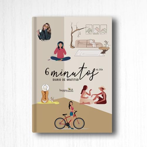 Consigue ahora HappyMots Diario Gratitud | Agenda Navidad personal | Cuaderno Diario | Libreta bonita | Bloc Notas para el día a día | Regálate 6 minutos cada día y anota tus ideas y pensamientos Rebajas 2024 | regaloscumple.com