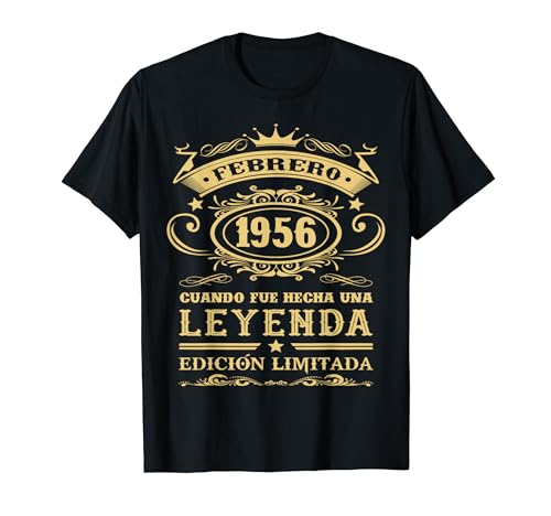 Consigue ahora Febrero 1956 Fue Ideas para regalar Hecha Una Leyenda Cumpleaños 68 Años Camiseta Rebajas 2024 | regaloscumple.com