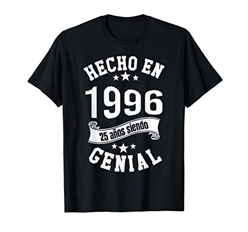 Consigue ahora Cumpleaños Hecho en 1996 25 años siendo Genial Hombre Chica Regalo Camiseta Ofertas 2024 | regaloscumple.com