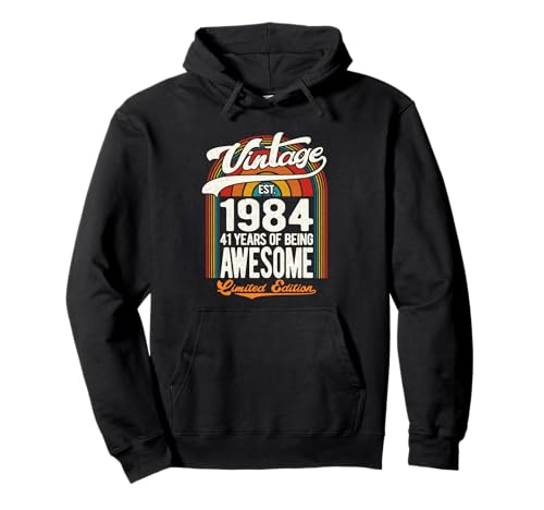 Comprar Regalos 41 Years Of Awesome Born 1984 Edición Limitada 41 Cumpleaños Sudadera con Capucha Top Precio 2024 | regaloscumple.com
