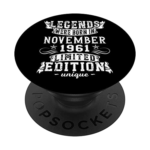 Comprar Cumpleaños Noviembre Cumpleaños 1961 Edición Limitada Regalo Vintage PopSockets PopGrip Intercambiable Top Precio 2025 | regaloscumple.com