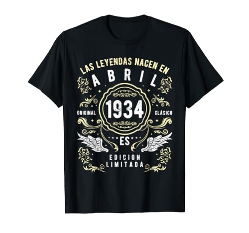 Comprar Las Leyendas Nacen En Promoción Abril 1934 Camiseta Ofertas 2024 | regaloscumple.com