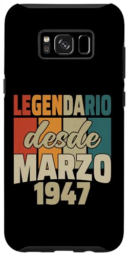 Consigue ahora Carcasa para Galaxy S8+ Legendario Desde Marzo 1947 - Cumpleaños 77 Años Top Cumpleaños Precio 2024 | regaloscumple.com