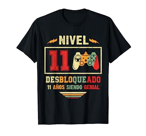 Comprar Cumpleaños Nivel 11 Desbloqueado Cumpleaños 11 Años Camiseta Ofertas 2024 | regaloscumple.com