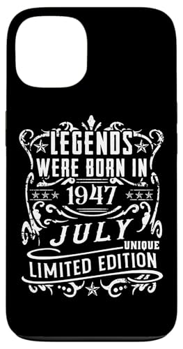 Consigue ahora Carcasa para iPhone 13 Cumpleaños Julio 1947 Edición Limitada Regalo Navidad Legend July Rebajas 2025 | regaloscumple.com