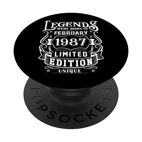 Comprar Cumpleaños Navidad Febrero 1987 Edición Limitada Regalo February PopSockets PopGrip Intercambiable Rebajas 2024 | regaloscumple.com
