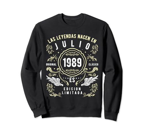 Comprar Las Leyendas Nacen En Cumpleaños Julio 1989 Sudadera Rebajas 2024 | regaloscumple.com