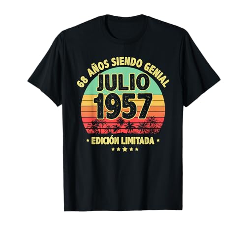 Comprar Promoción Julio 1957 68 Años Hombre Cumpleaños Regalo Julio 1957 Camiseta Rebajas 2025 | regaloscumple.com