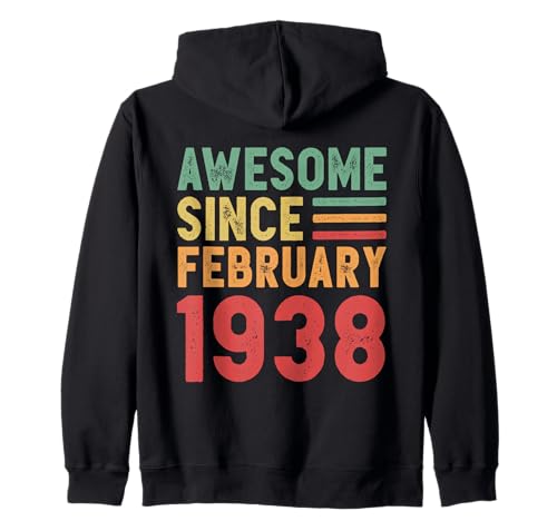 Consigue ahora Impresionante regalo Cumpleaños 90 cumpleaños desde febrero 1938 Sudadera con Capucha Ofertas 2025 | regaloscumple.com