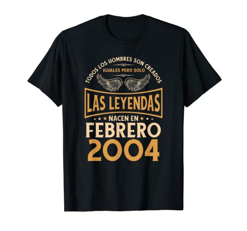 Consigue ahora Cumpleaños Hombre Regalos Las Leyendas Febrero 2004 Camiseta Ideas para regalar Rebajas 2024 | regaloscumple.com